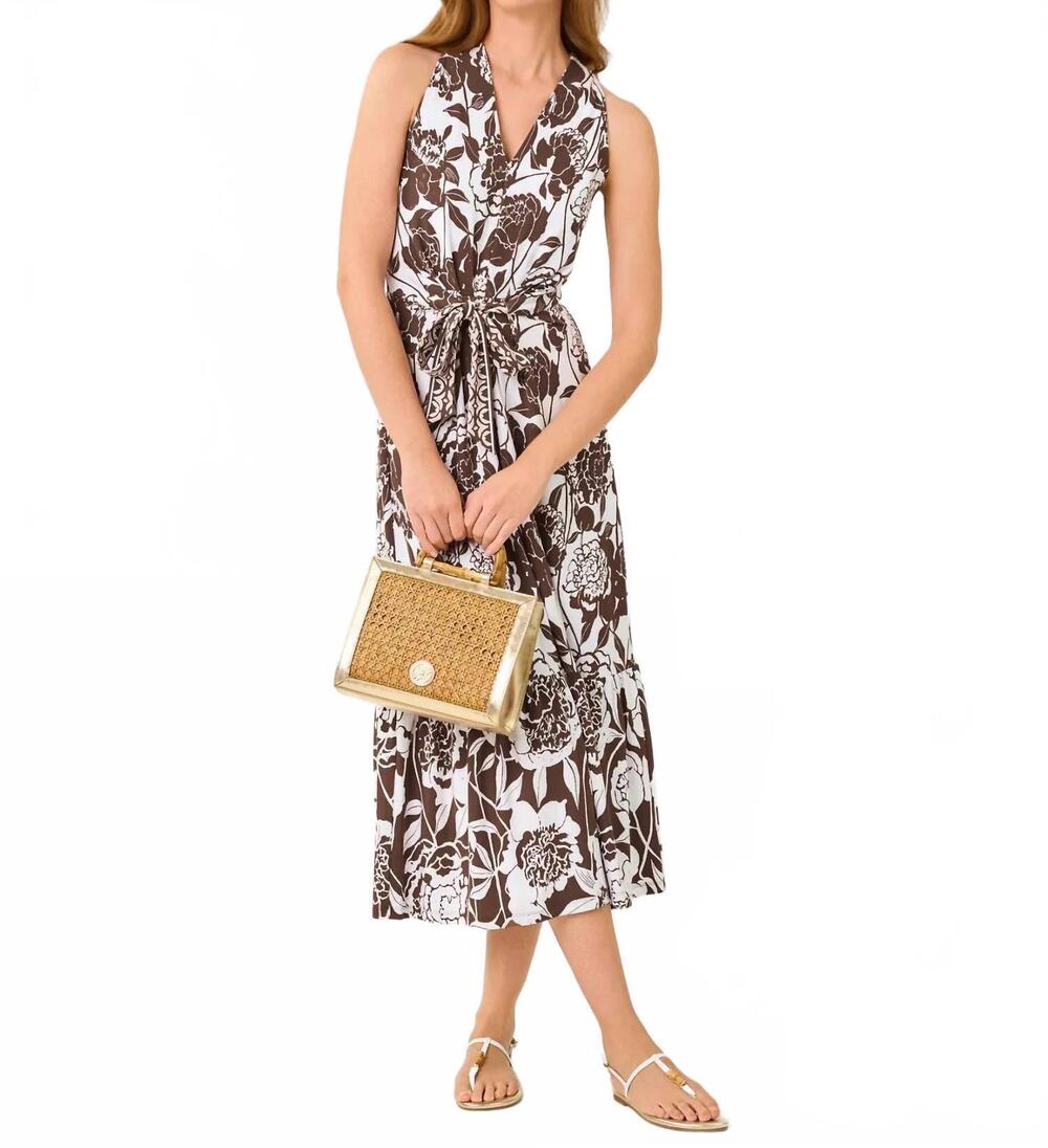 NEW LILLY PULITZER wosteria v-neck midi dress in resort white